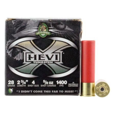 Hevi-Shot Hevi-X 2.75" 28 Gauge Ammo 4, 25/box - 52804