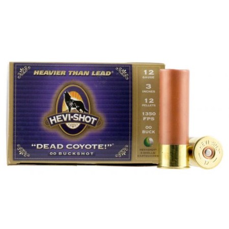 Hevi-Shot Dead Coyote 3" 12 Gauge Ammo 00 Buck, 10/box - 42213