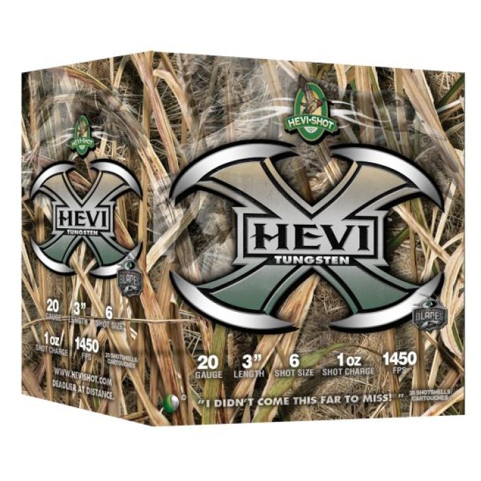 Hevi-Shot Hevi-X Mossy Oak Shadow Grass Blades 3" 20 Gauge Ammo 6, 25 Rounds - 52366