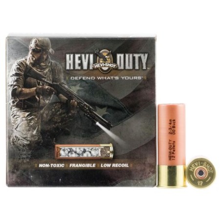 Hevi-Shot Hevi-Duty 2.75" 12 Gauge Ammo 00 Buck, 25/pack - 91025