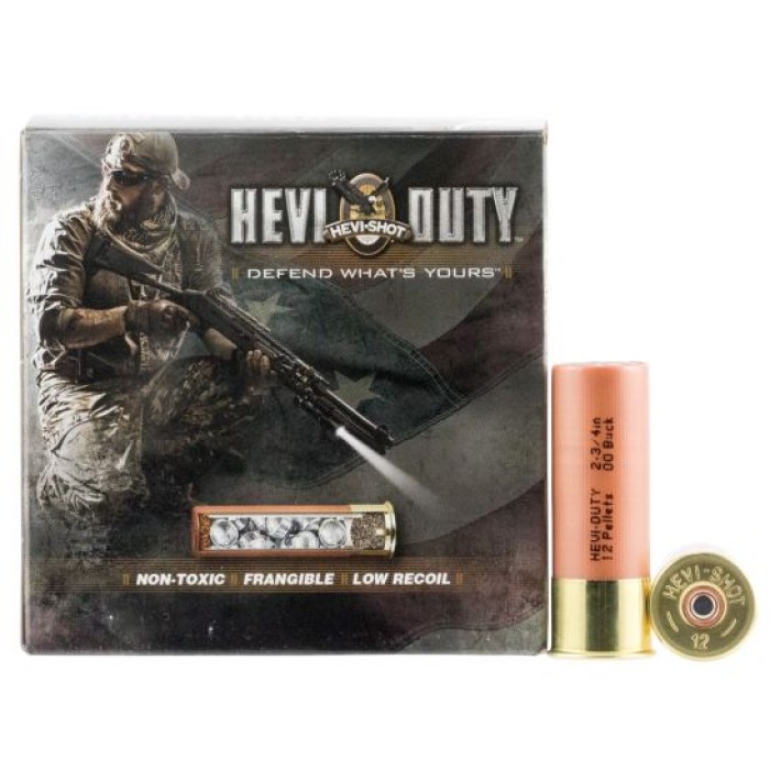Hevi-Shot Hevi-Duty 2.75" 12 Gauge Ammo 00 Buck, 25/pack - 91025