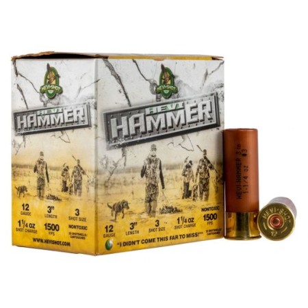 Hevi-Shot Hevi-Hammer 3" 12 Gauge Ammo 3, 25/box - 28003