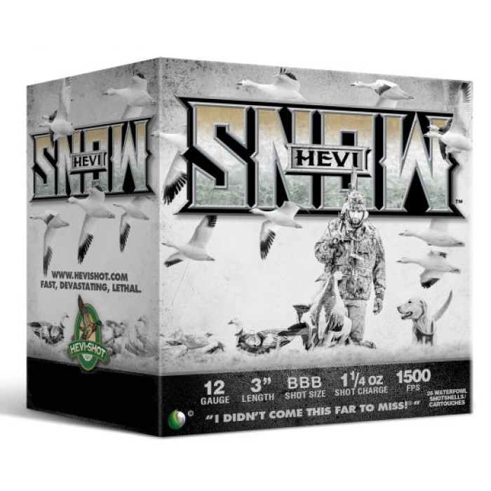 Hevi-Shot Hevi-Snow 3" 12 Gauge Ammo BBB, 25/box - 20888