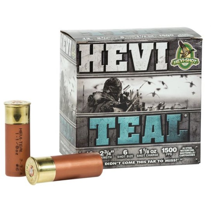 Hevi-Shot Hevi-Steel 2.75" 12 Gauge Ammo 6, 250 Rounds - 61226