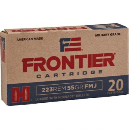 Hornady Frontier 55 gr Full Metal Jacket .223 Rem Ammo, 20/box - FR100