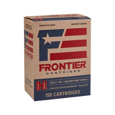 Hornady Frontier 55 gr Hollow Point Match .223 Rem Ammo, 150/box - FR1415