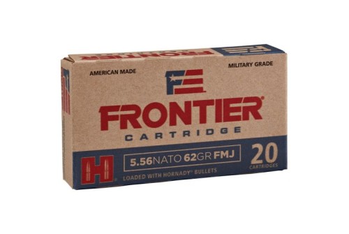 Hornady Frontier 62 gr Full Metal Jacket 5.56 Ammo, 20/box - FR260