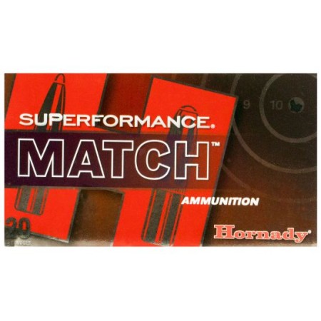 Hornady 80963 Superformance Match  308 Win 168 gr Extremely Low Drag-Match 20 Bx/ 10 Cs