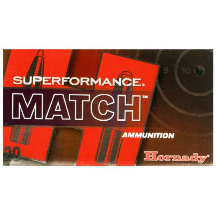 Hornady 80963 Superformance Match  308 Win 168 gr Extremely Low Drag-Match 20 Bx/ 10 Cs
