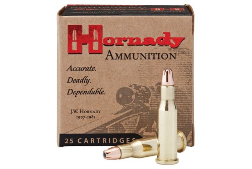 Hornady Custom 45 gr Hollow Point Match .218 Bee Ammo, 25/box - 8307