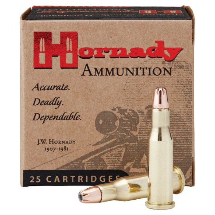 Hornady Custom 45 gr Hollow Point Match .218 Bee Ammo, 25/box - 8307