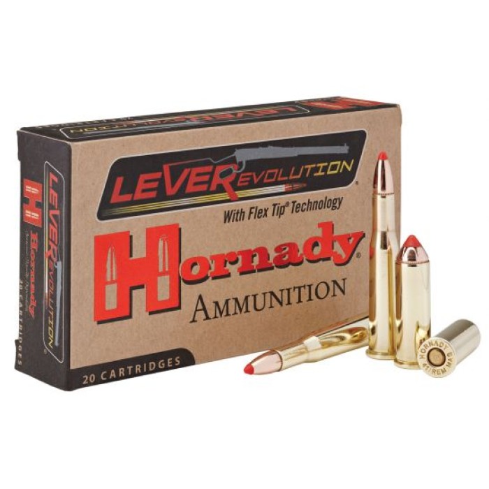Hornady LEVERevolution .25-35 Winchester 110 grain Flex Tip eXpanding Brass Cased Centerfire Rifle Ammo, 20 Rounds, 8277