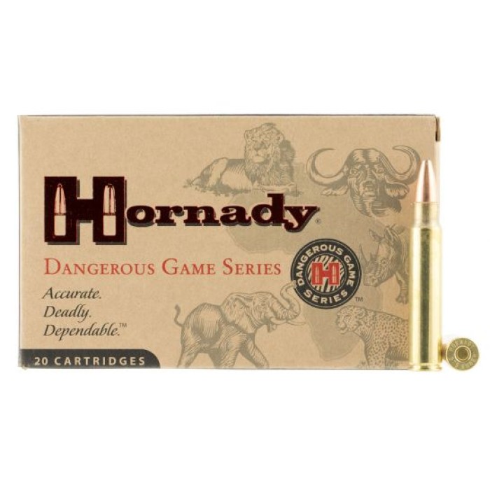 Hornady Dangerous Game 300 gr Solid .375 H&H Mag Ammo, 20/box - 82322