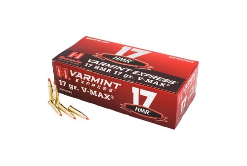 Hornady Varmint Express 17 gr V-Max .17 HMR Ammo, 200/box - 831702