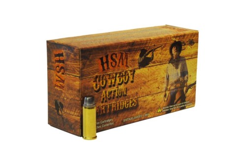 HSM Ammunition Cowboy Action 158 gr Hard Lead Semi Wad Cutter .357 Mag Ammo, 50/box - HSM-357-1-N