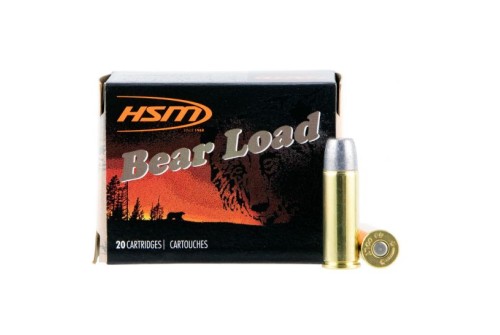 HSM Ammunition Bear Load 325 gr Hard Lead Wide Flat Nose - Gas Check .45 Colt Ammo, 20/box - HSM-45C-7-N-20