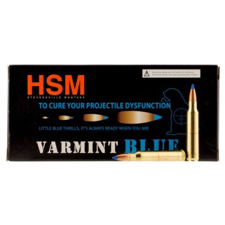 HSM Ammunition Varmint 55 gr BlitzKing .223 Rem Ammo, 20/box - HSM-223-54-N