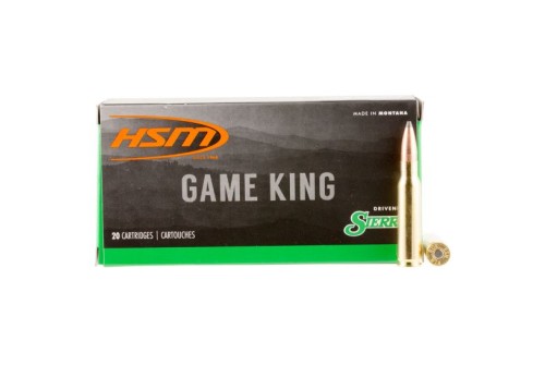 HSM Ammunition Game King 150 gr Spitzer Boat Tail .308 Win Ammo, 20/box - HSM-308-41-N