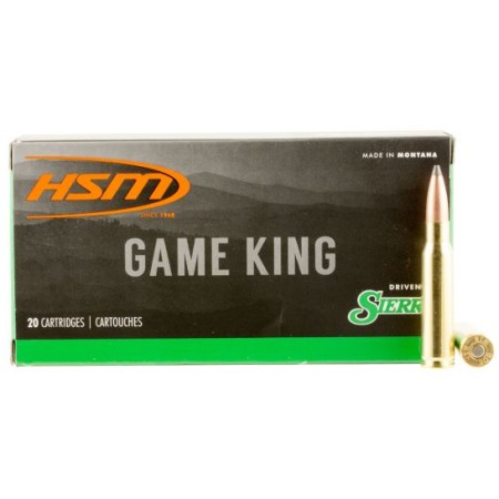 HSM Ammunition Game King 165 gr Spitzer Boat Tail .308 Win Ammo, 20/box - HSM-308-42-N
