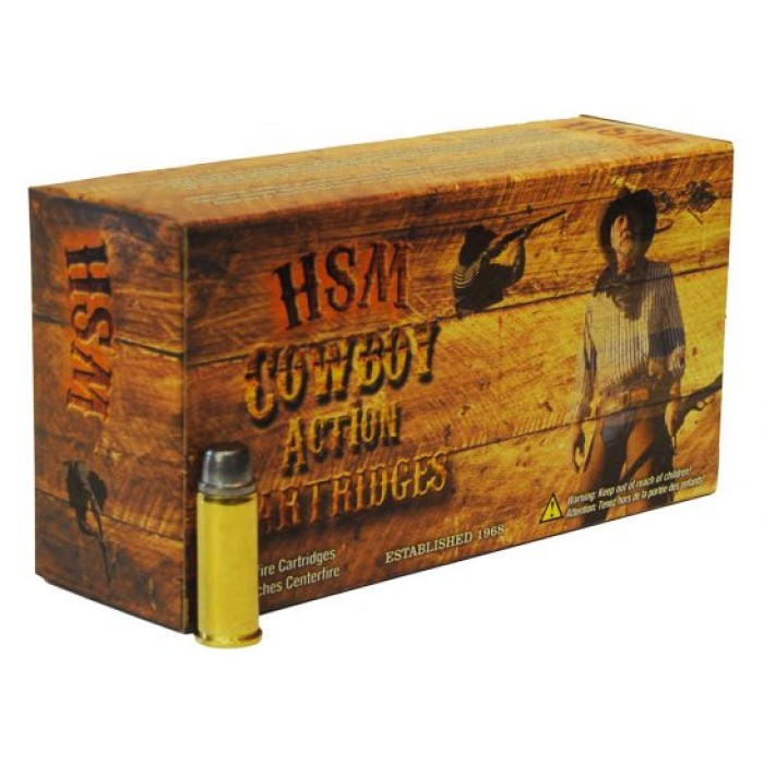 HSM Ammunition Cowboy Action 165 gr Hard Lead Round Nose Flat Point .30-40 Krag Ammo, 20/box - HSM-30-40Krag-8-N