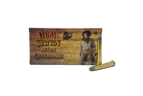 HSM Ammunition Cowboy Action 170 gr Hard Lead Round Nose Flat Point .32-40 Win Ammo, 20/box - HSM-32-40-2-N