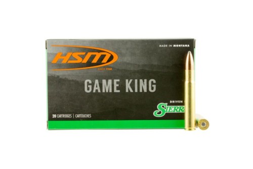 HSM Ammunition Game King 225 gr Spitzer Boat Tail .35 Whelen Ammo, 20/box - HSM-35Whelen-1-N