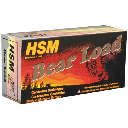 HSM Ammunition Bear Load 430 gr Round Nose Flat Point - Gas Check .45-70 Ammo, 20/box - HSM-45-70-12-N