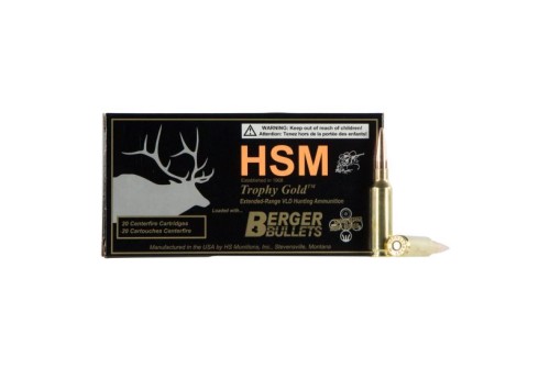HSM Ammunition Trophy Gold 130 gr Match Very Low Drag 6.5 Crd Ammo, 20/box - 65CRD130VLD