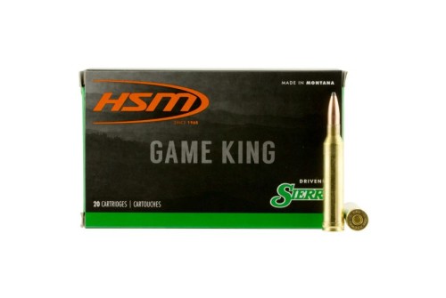 HSM Ammunition Game King 160 gr Spitzer Boat Tail 7mm STW Ammo, 20/box - HSM-7STW-8-N