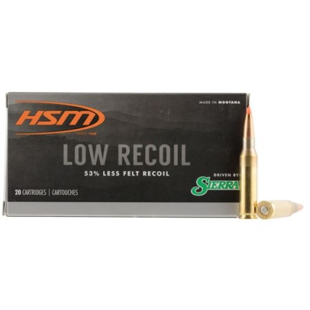 HSM Ammunition Low Recoil 140 gr 7mm-08 Rem Ammo, 20/box - HSM-7mm08-10-N