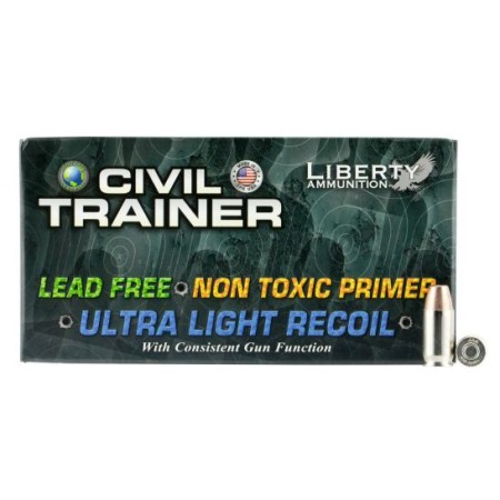 Liberty Ammunition Civil Trainer 65 gr .380 ACP Ammo, 50/box - LATR380049