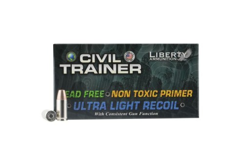 Liberty Ammunition Civil Trainer 65 gr 9mm Ammo, 50/box - LATR9048