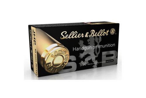 Sellier & Bellot 180 gr Jacketed Hollow Point 10mm Ammo, 50/box - SB10B