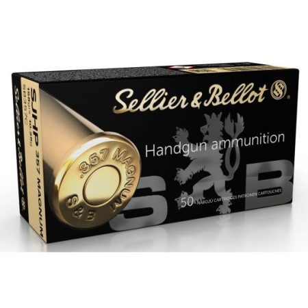 Sellier & Bellot Handgun 357 Mag 158 Grain Semi-Jacketed Hollow Point (SJHP) 50 Round Box