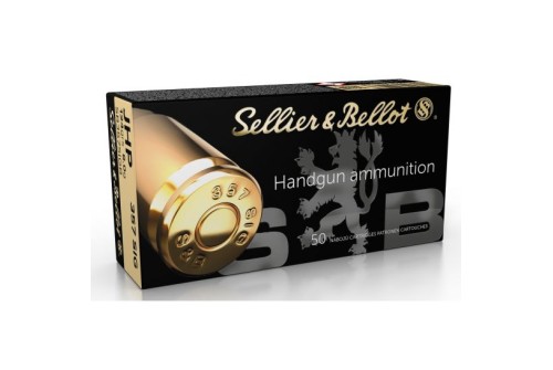 Sellier and Bellot Handgun Ammo Brass .357 Sig 124-Grain 50-Rounds JHP