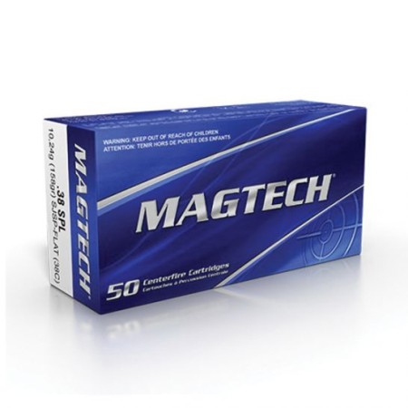 Magtech 158 gr Semi-Jacketed Soft Point Flat .38 Spl Ammo, 50/box - 38C