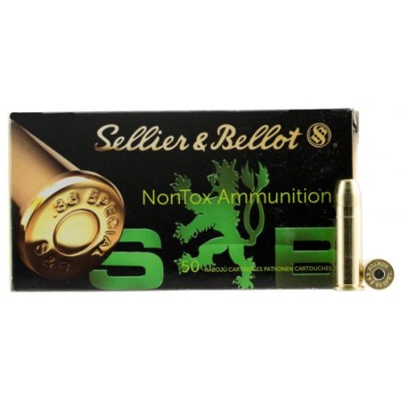 Sellier & Bellot 158 gr Total Full Metal Jacket .38 Spl Ammo, 50/box - SB38NT