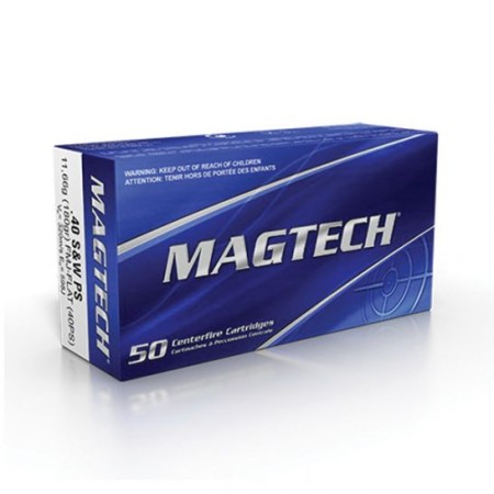 Magtech 180 gr Full Metal Jacket Flat Nose .40 S&W Ammo, 50/box - 40PS