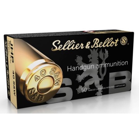 Sellier & Bellot 180 gr Jacketed Hollow Point .40 S&W Ammo, 50/box - SB40C