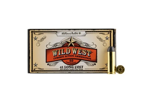 Sellier & Bellot 250 gr Lead Flat Nose .45 Colt Ammo, 50/Box - SB45D