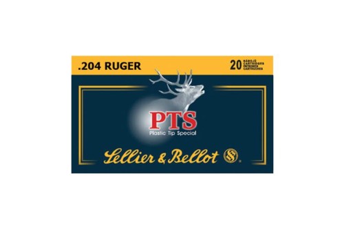 Sellier & Bellot 32 gr Plastic Tip Special .204 Ruger Ammo, 20/box - SB204A