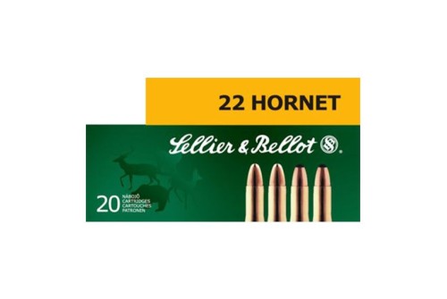 Sellier & Bellot 45 gr Full Metal Jacket .22 Hornet Ammo, 20/box - SB22HA