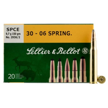 Sellier & Bellot 180 gr Full Metal Jacket .30-06 Spfld Ammo, 20/box - SB3006A