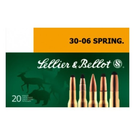 Sellier & Bellot 180 gr Semi-Jacketed Soft Point Cutting Edge .30-06 Spfld Ammo, 20/box - SB3006E