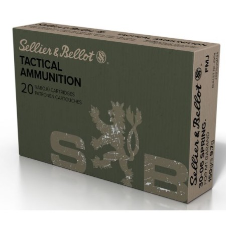 Sellier & Bellot 150 gr Full Metal Jacket .30-06 Spfld Ammo, 20/box - SB3006M2