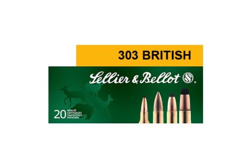 Sellier & Bellot 150 gr Semi-Jacketed Soft Point .303 British Ammo, 20/box - SB303B