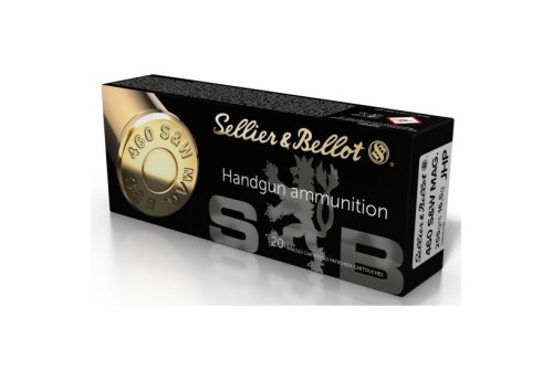 Sellier & Bellot 255 gr Jacketed Hollow Point .460 S&W Mag Ammo, 20/box - SB460B