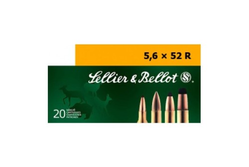 Sellier & Bellot 70 gr Full Metal Jacket 5.6mmx52R Ammo, 20/box - SB5652RB