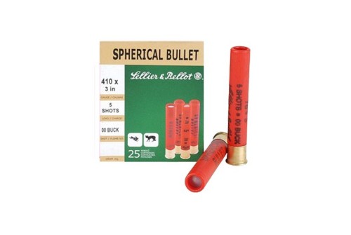 Sellier & Bellot 3" 410 Gauge Ammo 00 Buck, 25/box - SB410B