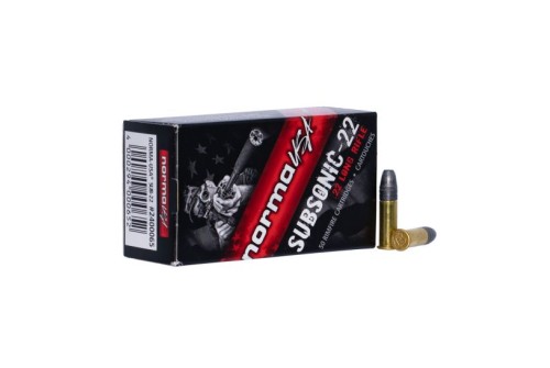 Norma Ammunition SubSonic 22 40 gr Lead Hollow Point .22lr Ammo, 50/box - 2400065